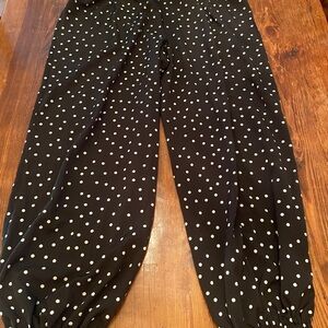 Black Polka Dot Pants